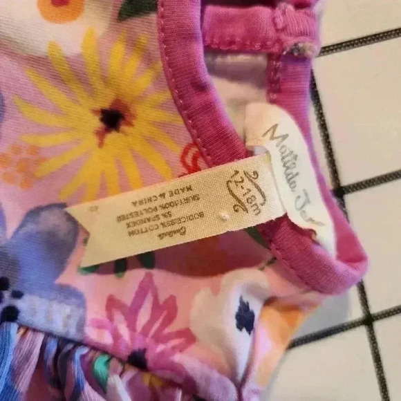 Matilda Jane WIDE AWAKE FRENCHIE Floral Dress 12-18 Months Pink Tutu Baby Girl - Picture 4 of 4